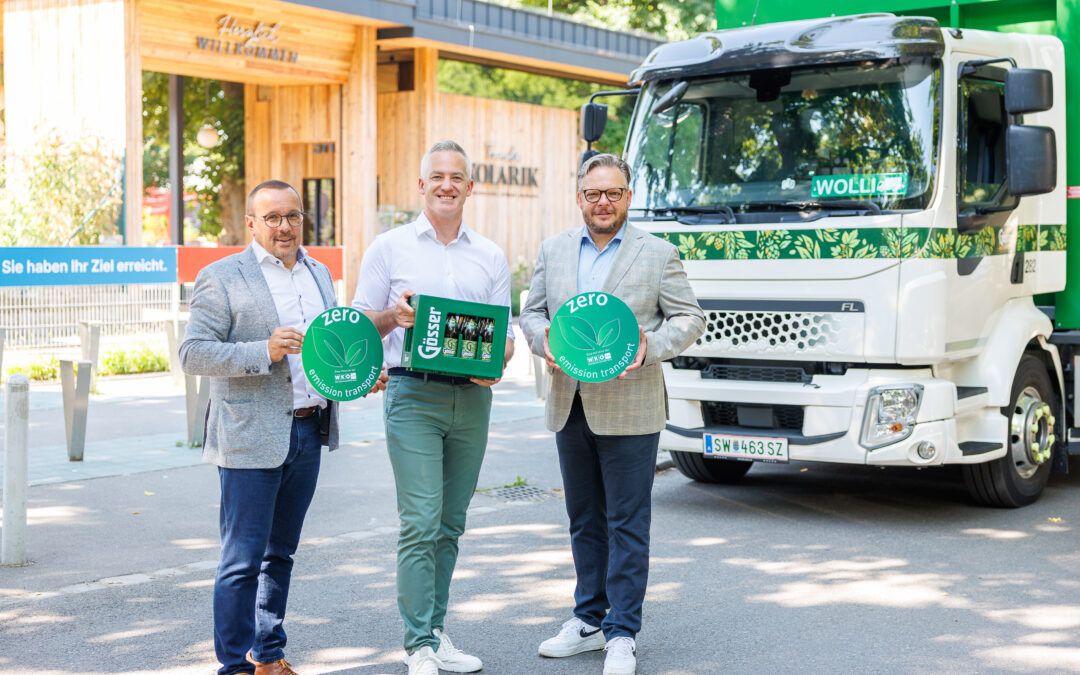 Zero Emission Transport: Brau Union liefert Bier emissionsfrei