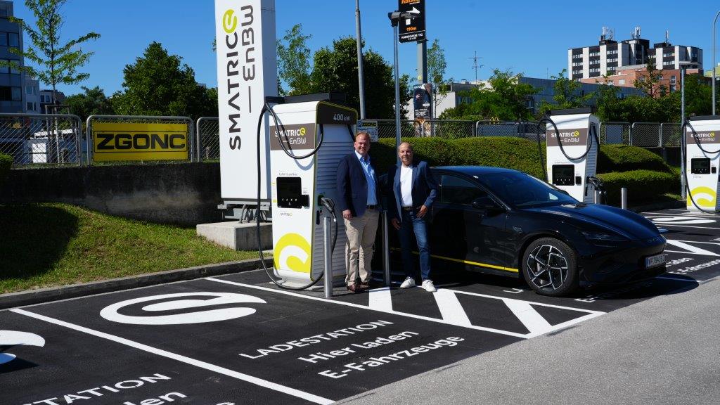 SMATRICS EnBW eröffnet neuen Highspeed-Ladepark in Wien 