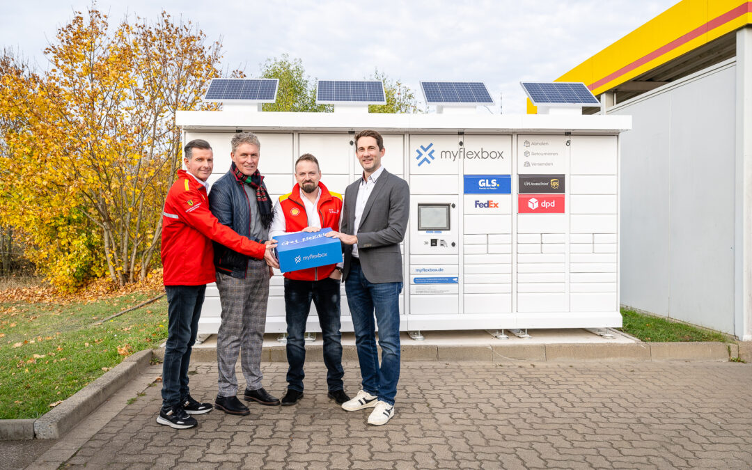 Smarte Paketstationen an über 50 Tankstellen in Deutschland