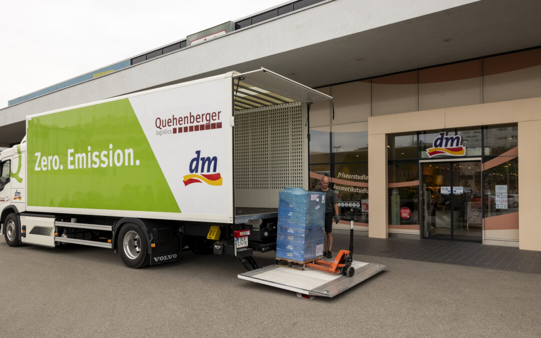 dm stellt Wiener Filialbelieferung auf E-Lkw um