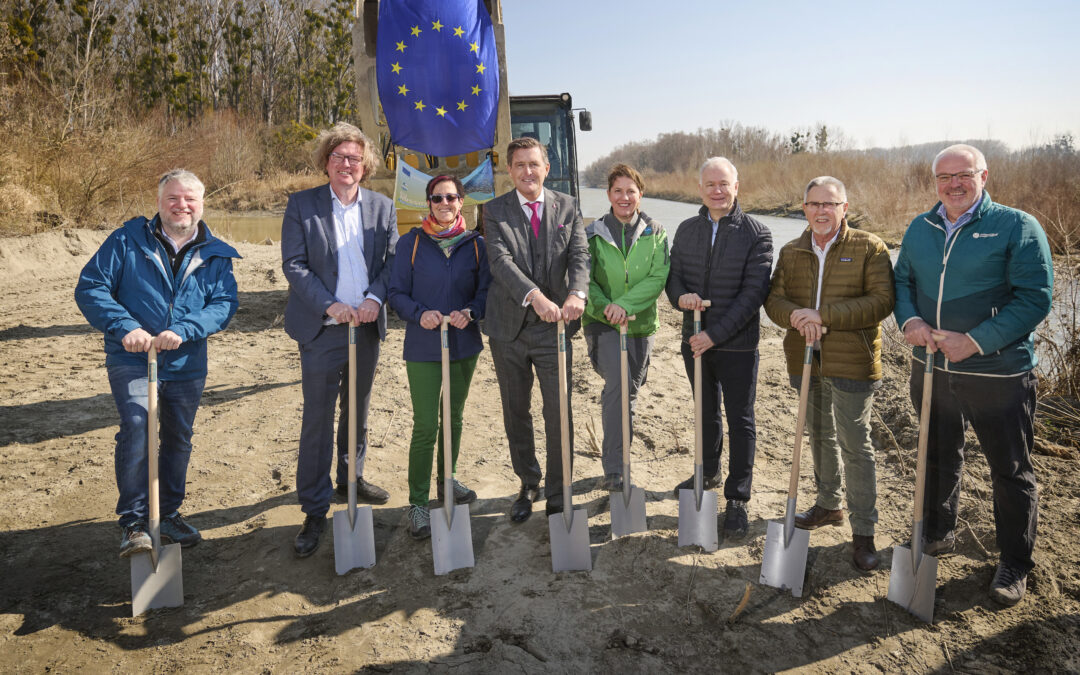 viadonau: Spatenstich für Renaturierung der Paradeisinsel an der Donau