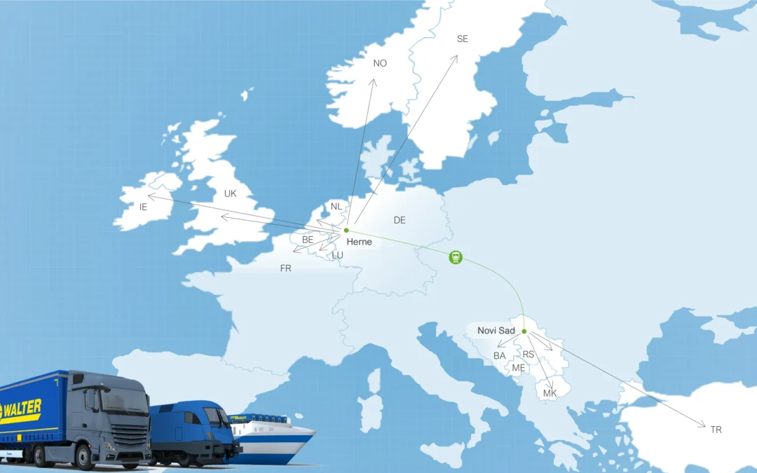 LKW WALTER startet neue Bahnverbindung Novi Sad–Herne