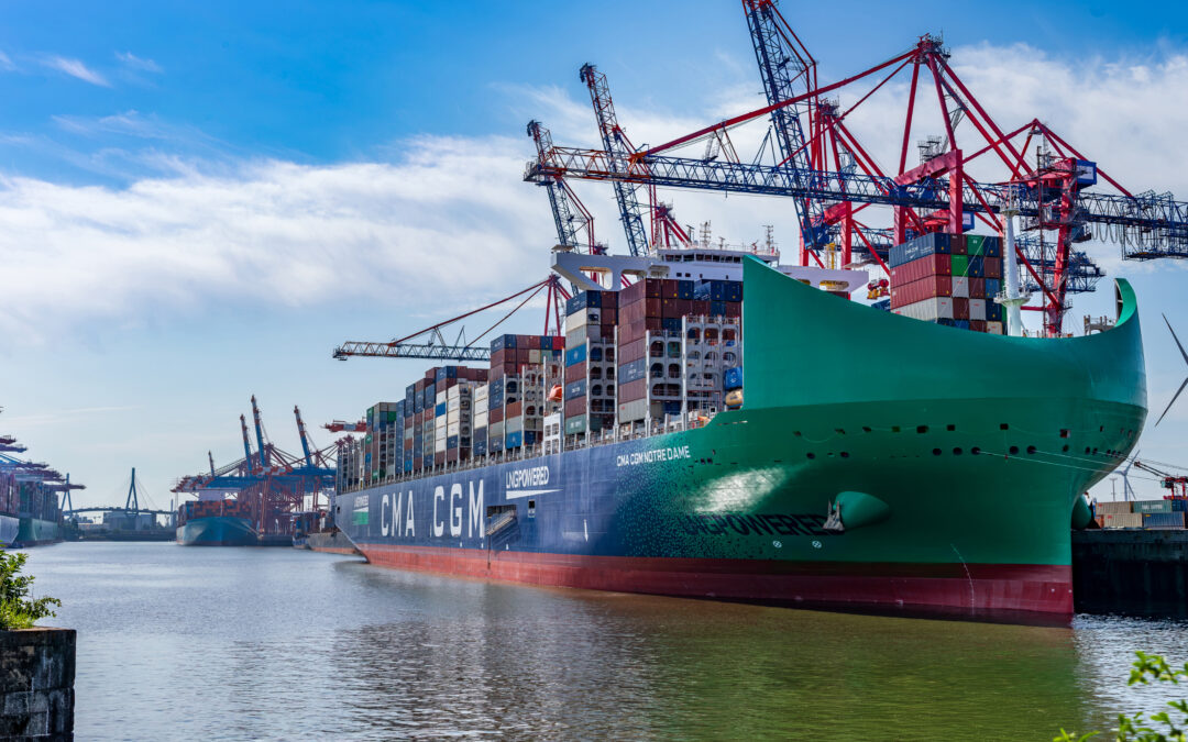 CMA CGM NOTRE DAME läuft Hamburg erstmals an