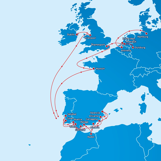 WEC Lines verbindet Südspanien mit Nordwesteuropa