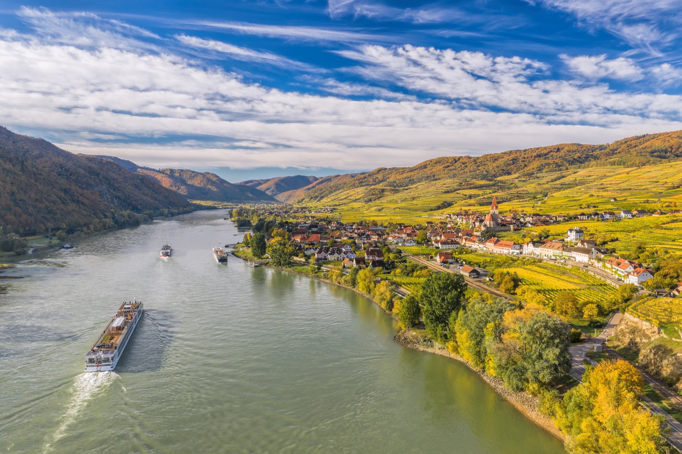 Autumn,Panorama,Of,Wachau,Valley,(unesco,World,Heritage,Site),With