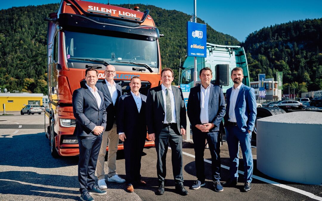 OMV startet E-Lkw-Schnellladen an der Brennerroute