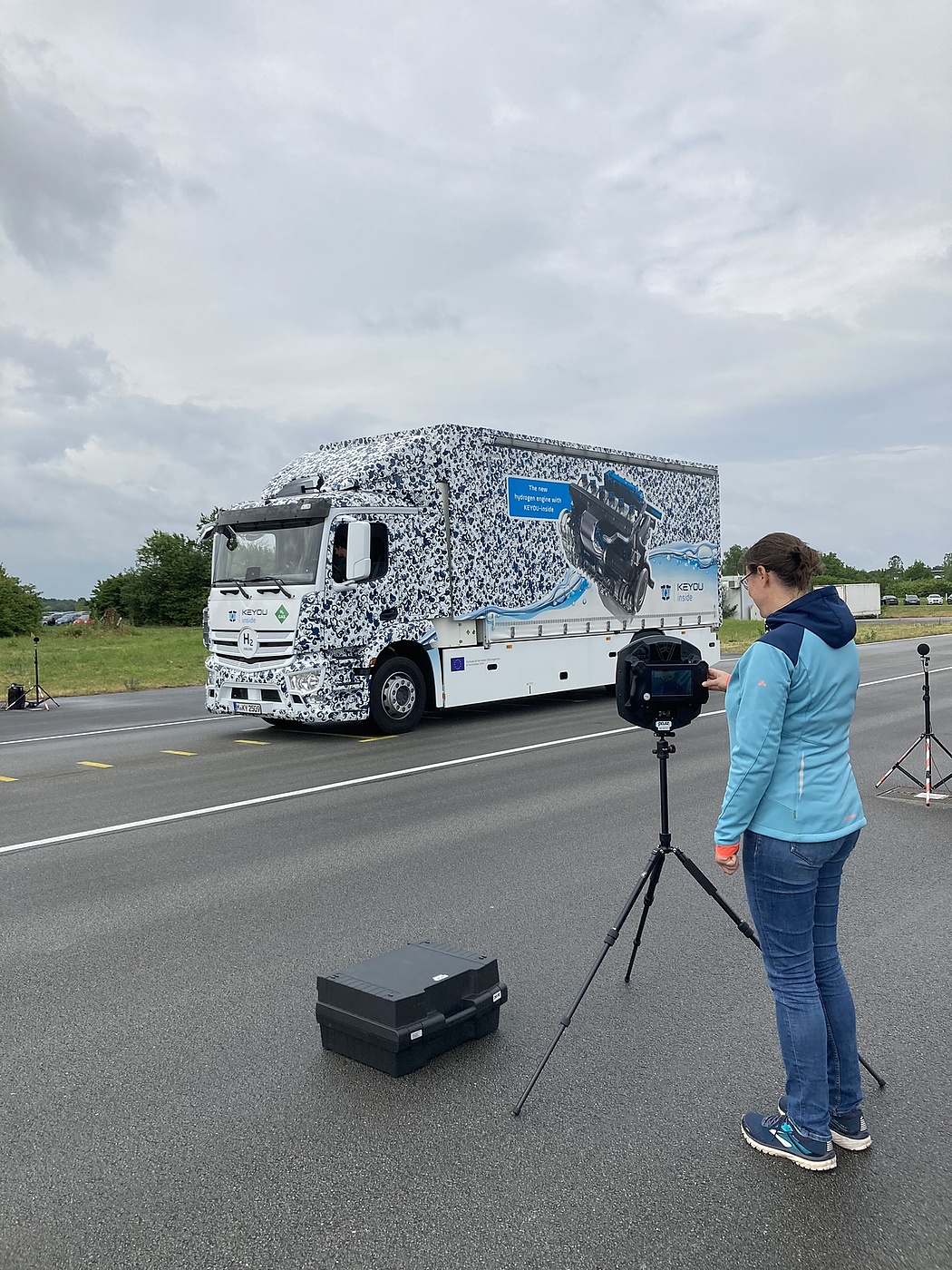 Wasserstoff-Trucks von KEYOU leiser als Diesel-Pendants