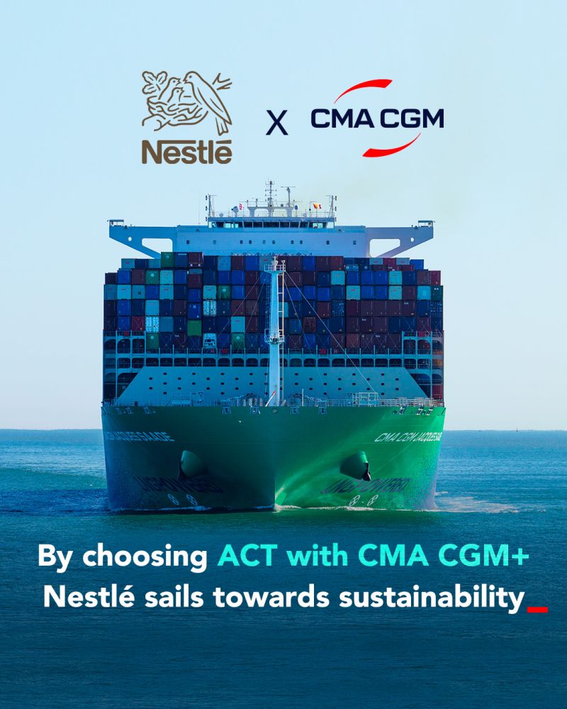 CMA CGM und Nestlé haben bedeutendes Abkommen geschlossen