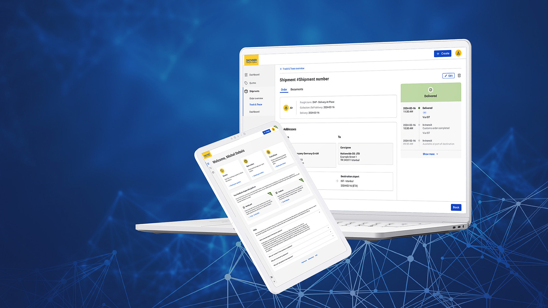 DACHSER-Plattform wird erstmals im Tagesgeschäft genutzt