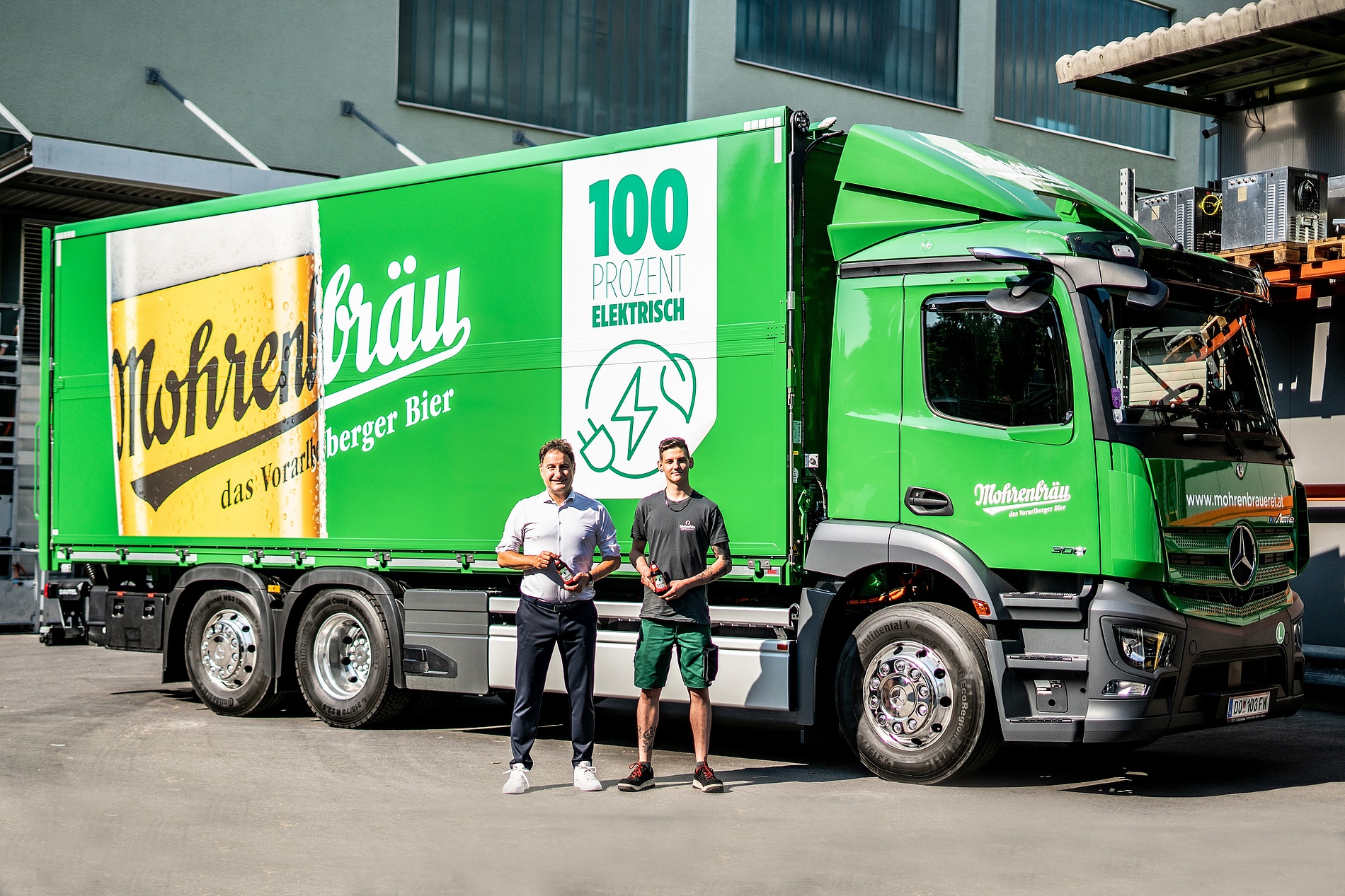Nachhaltiger Biertransport: Mohrenbrauerei setzt auf E-Lkw