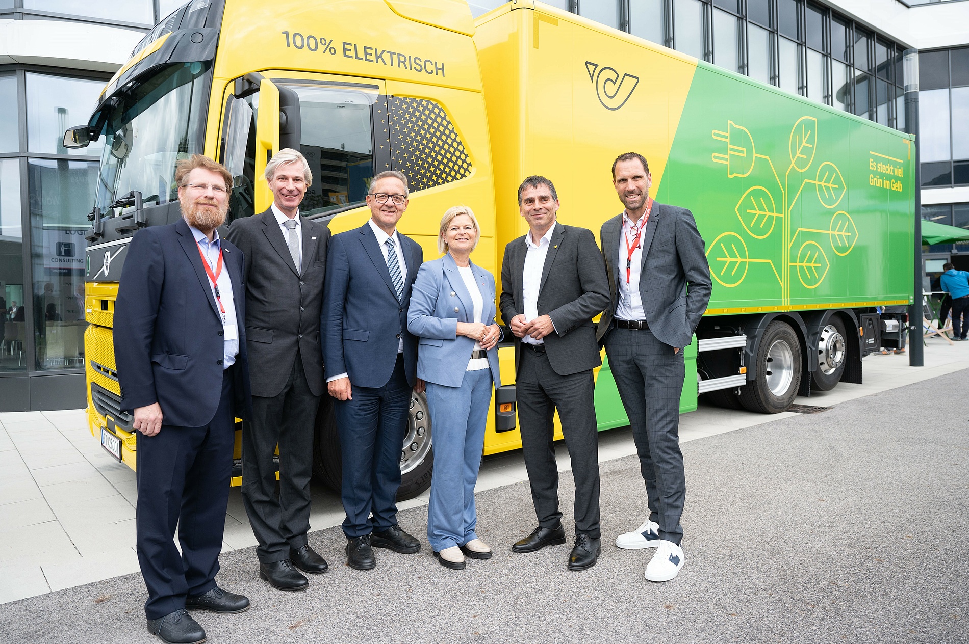 E-Lkw der Post pendeln erfolgreich auf grünem Korridor