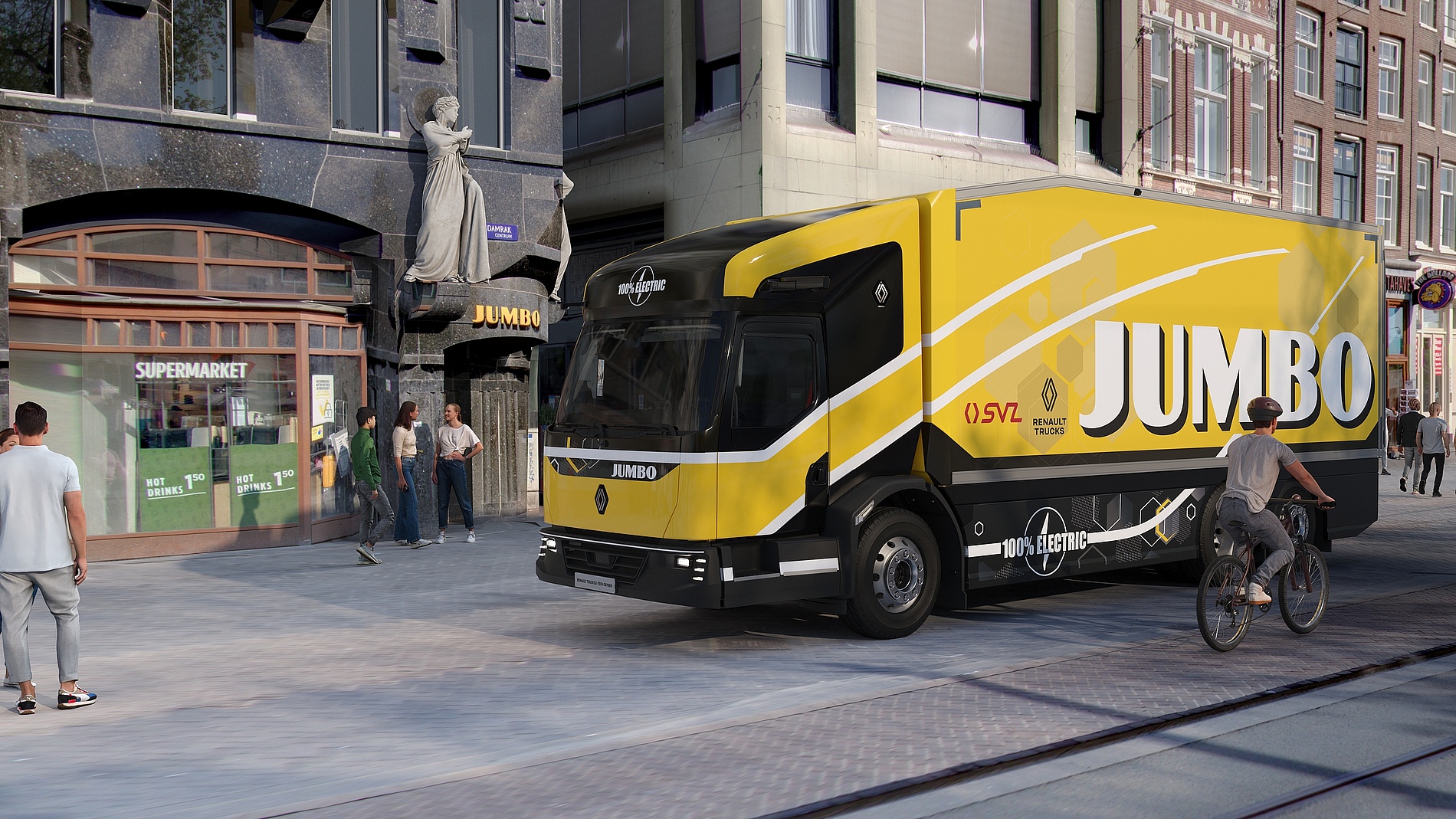 Renault Trucks testet Elektro-Prototyp ‚Oxygen‘ mit Jumbo und SVZ